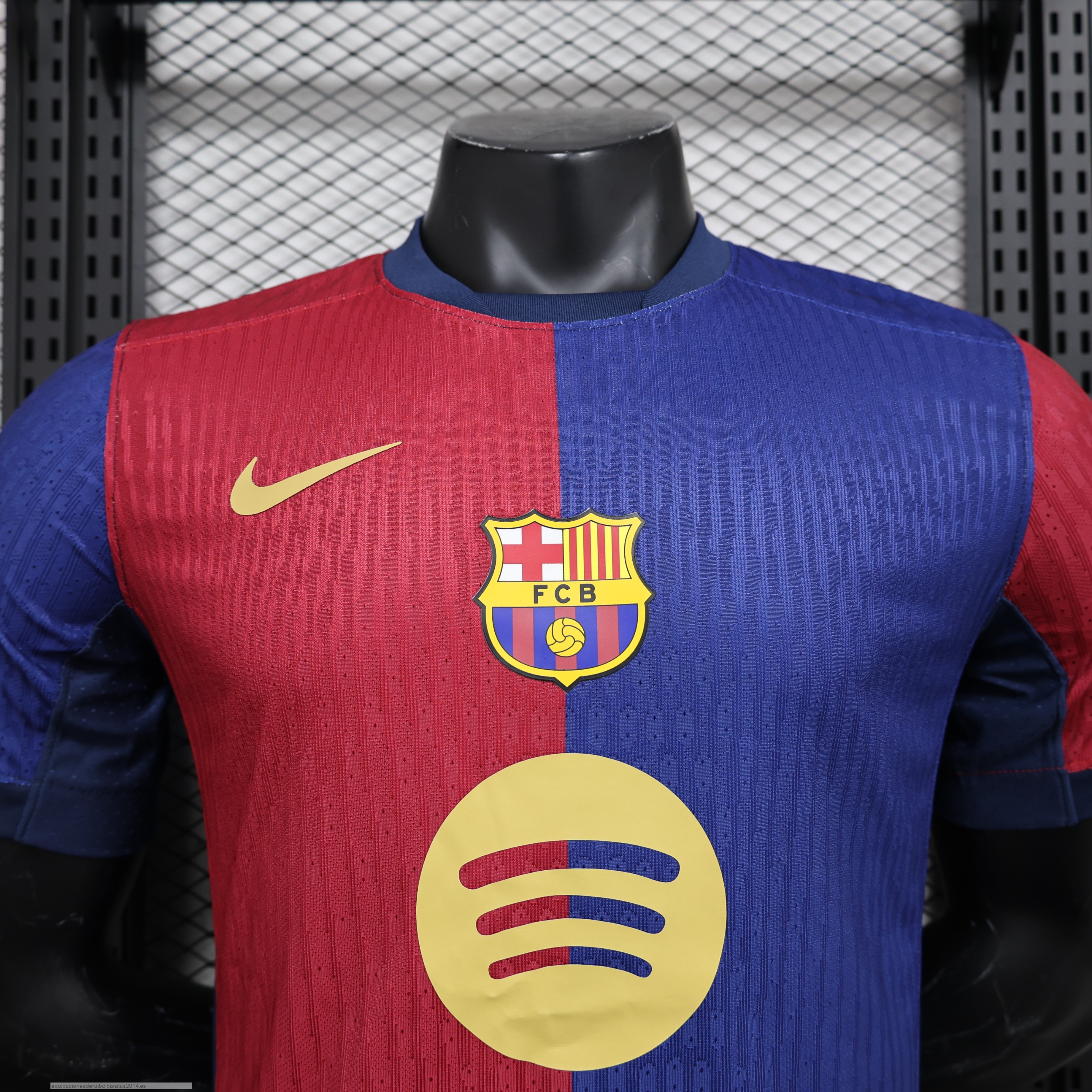 Nuevo 1ª Jugadores Camiseta Barcelona 24/25 Azul I Rojo Baratas